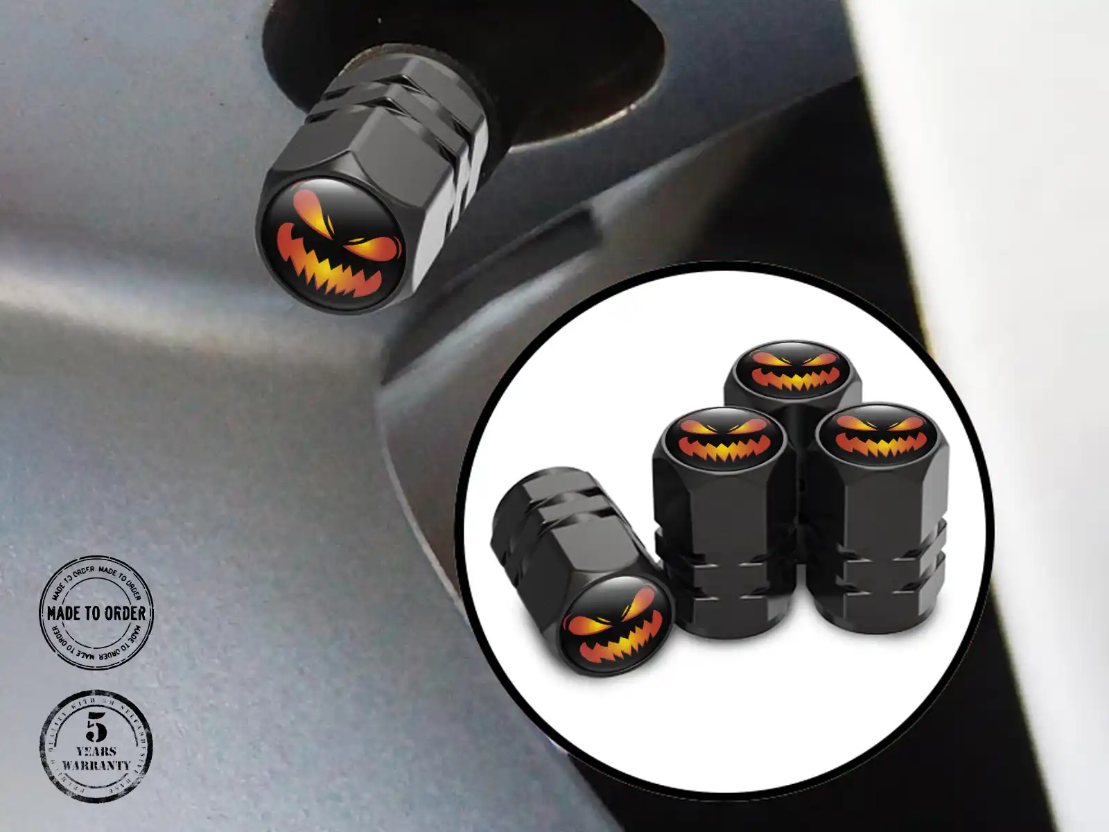 Wheel Valve Stem Caps for Motorcycles Alloy Design